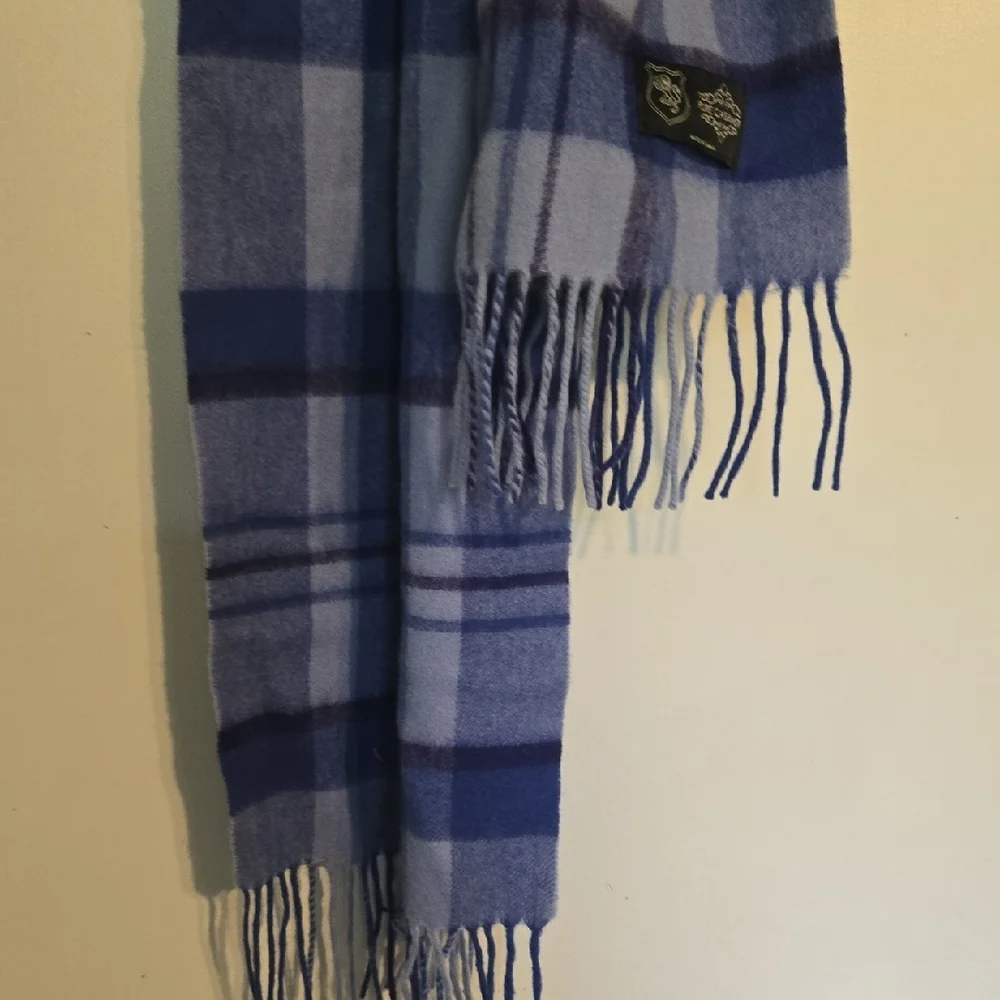 Blue and Purple Plaid Scarf